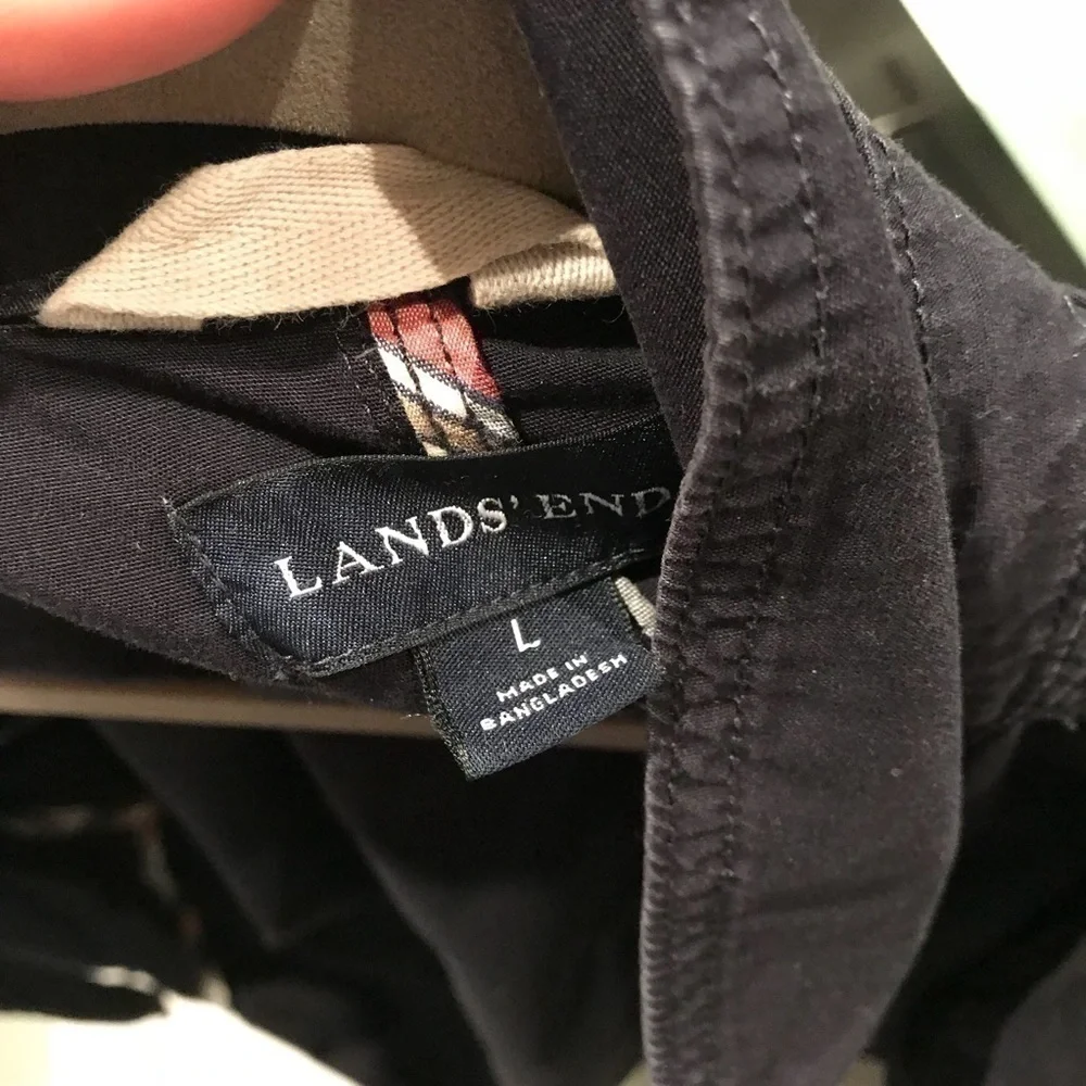 Lands’ End | Navy Blue Utility Jacket Size L - Picture 3 of 3